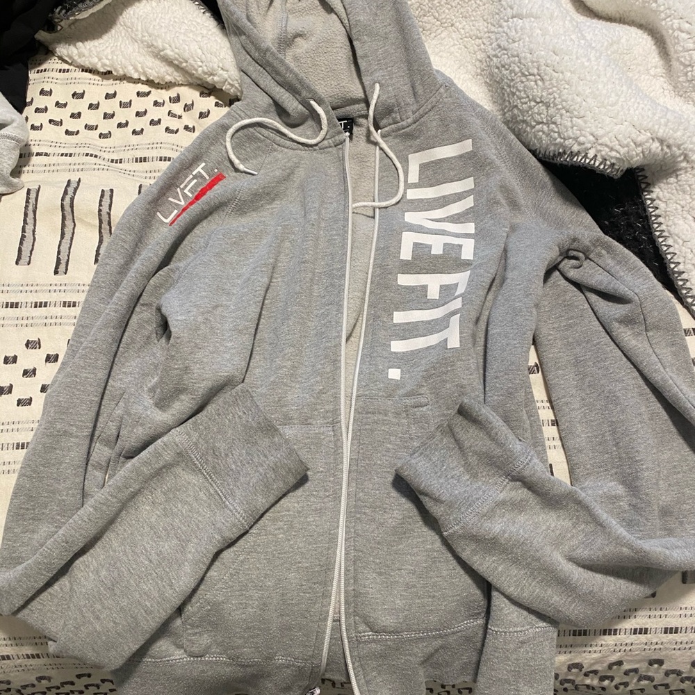 Live fit zip up hoodie